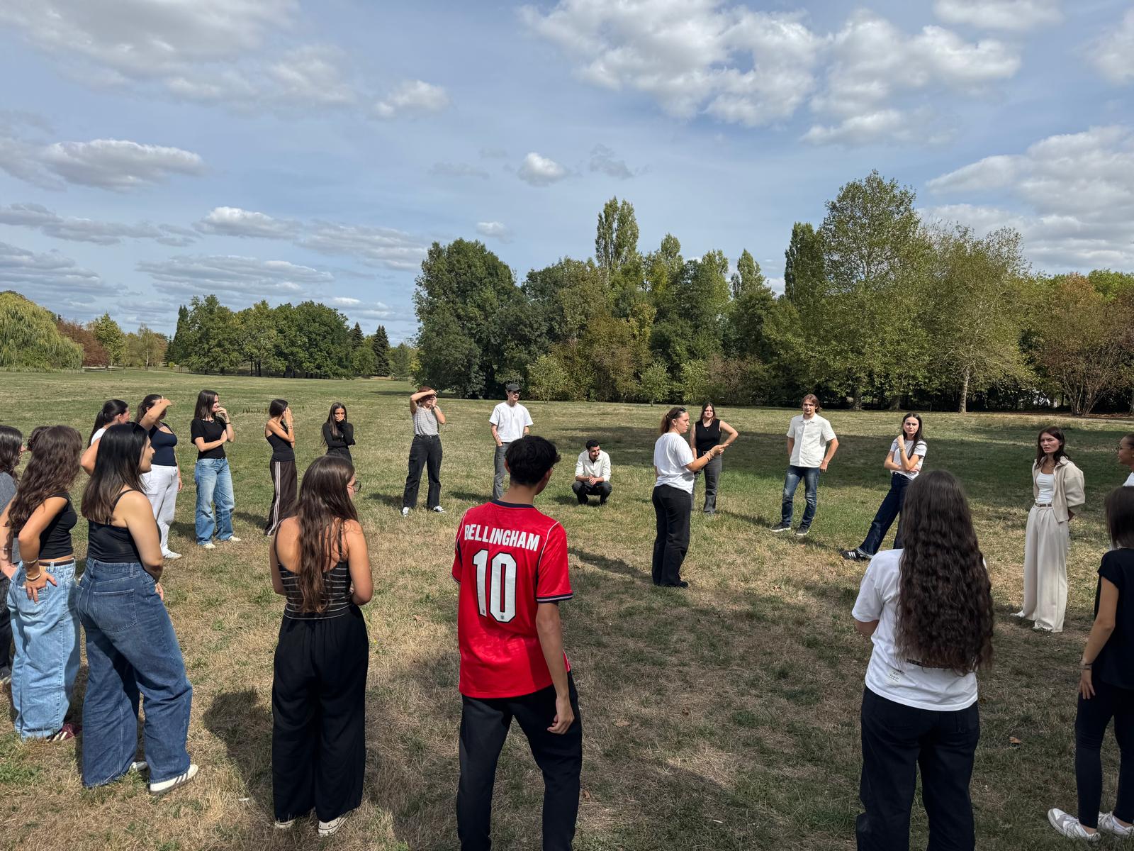 Jeux de cohésion pour la journée d'intégration des BTS Tourisme